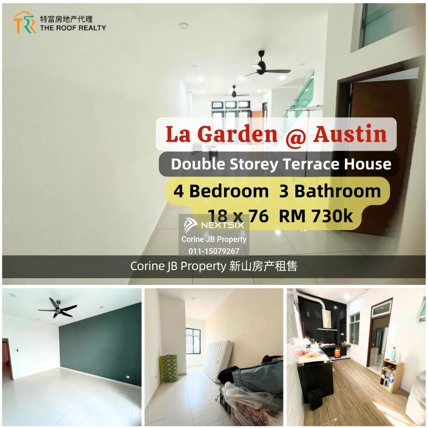 La Garden Austin Double Storey Terrace House
