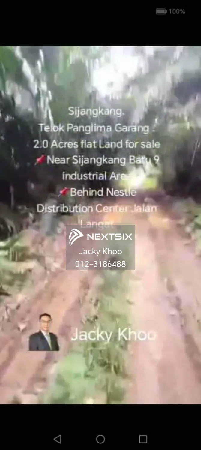 Sijangkang. Telok Panglima Garang . 2.0 Acres flat Land for sale