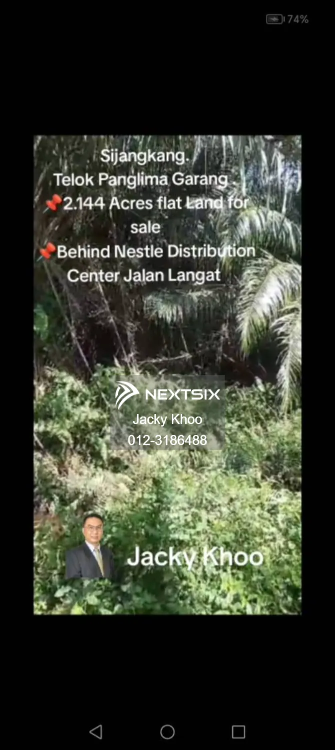 Sijangkang. FELCRA, Telok Panglima Garang . 2.144 Acres flat Land for sale