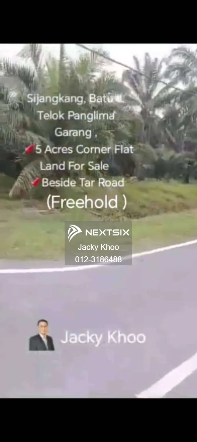 Sijangkang, Batu 8, Telok Panglima Garang , 5 Acres Corner Flat Land For Sale