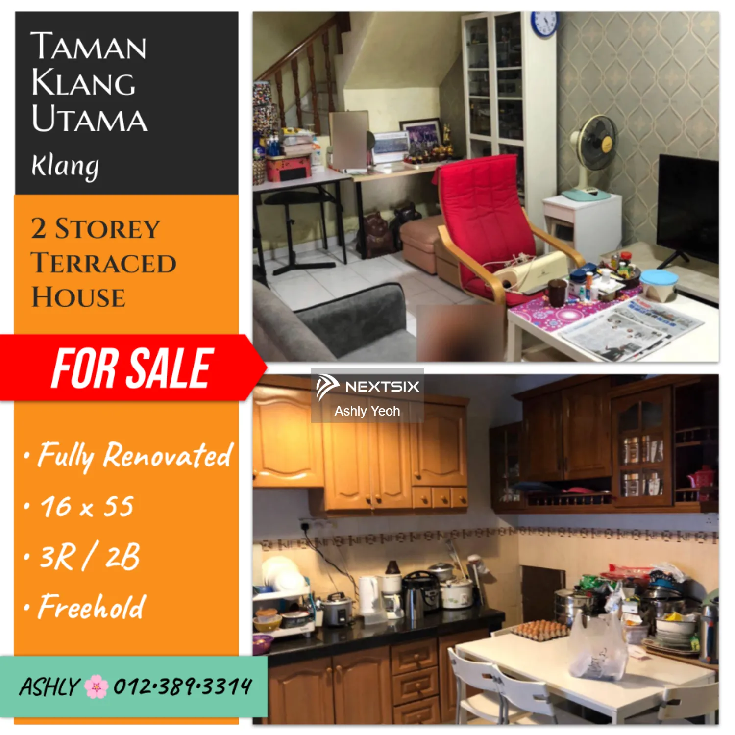 Reno ⏫ + Extend ↕️ 2 Storey Terraced House for Sale Taman Klang Utama , 42100 Klang , Selangor