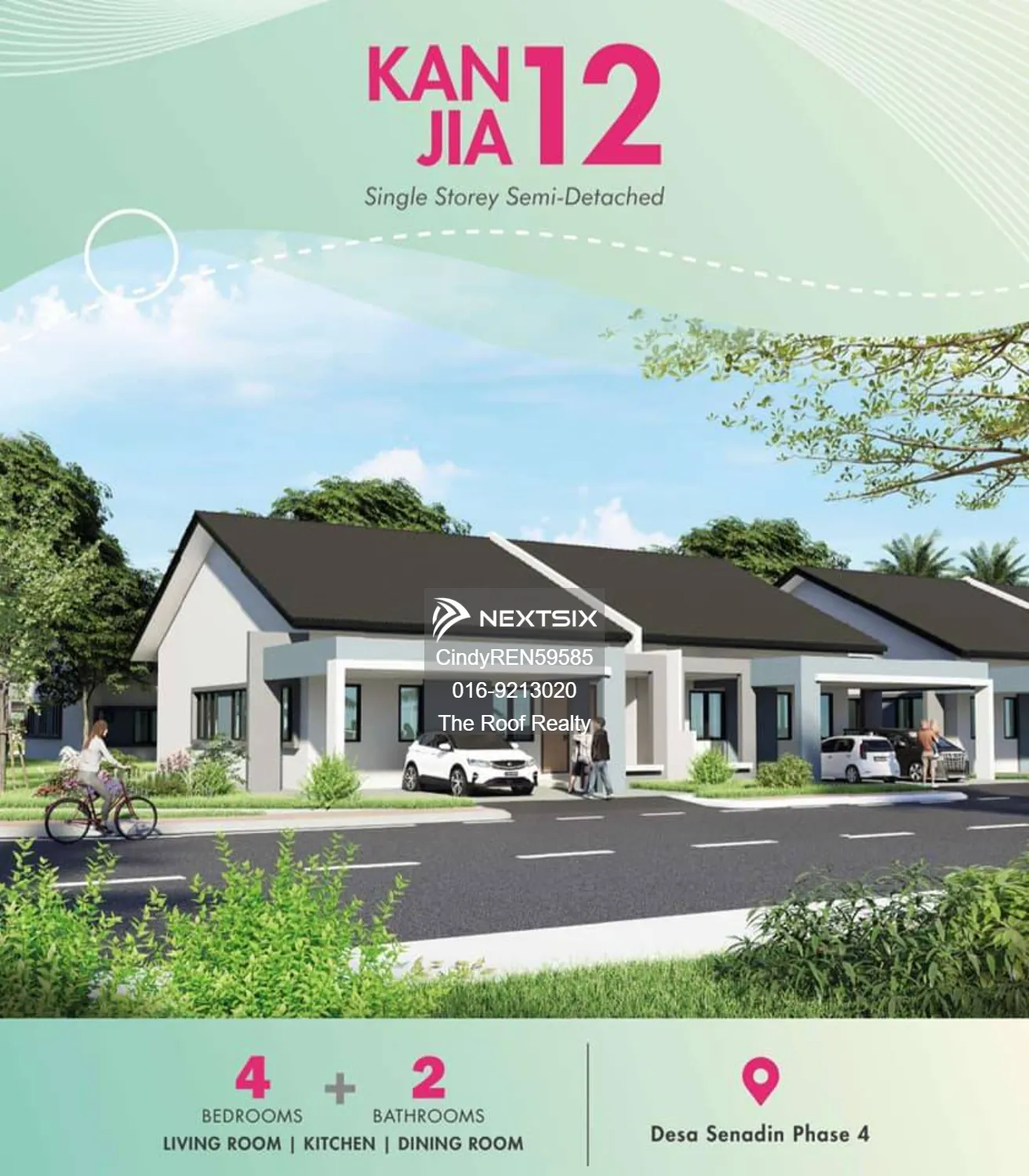 New Single Storey Semi Detached House - Senadin