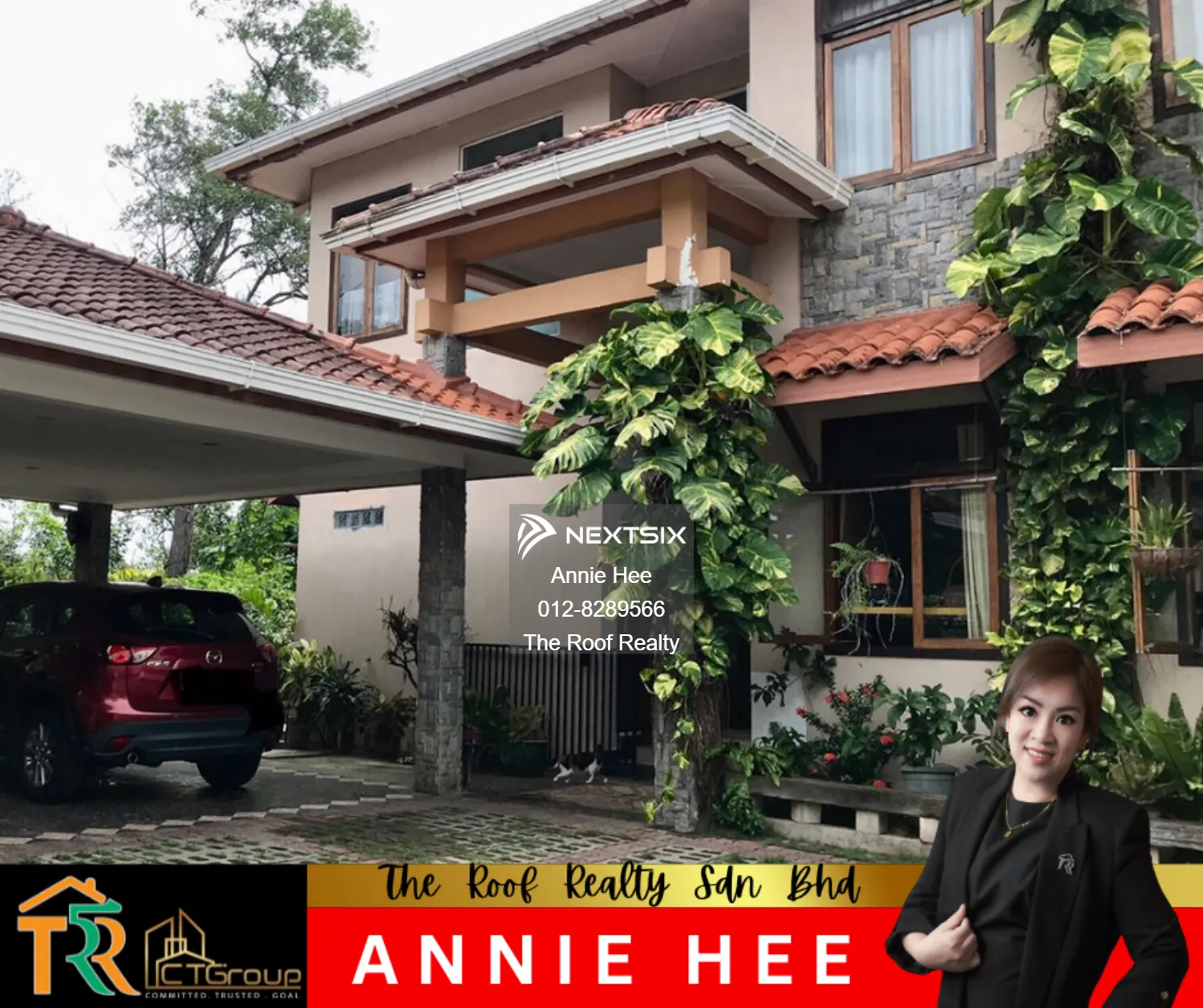 Two-Storey Balinese Style Bungalow | on hill | Peaceful surrounding