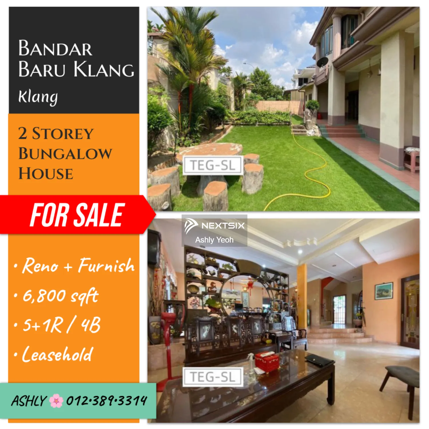 CORNER ⤴️ 2 Storey Bungalow for Sale Bandar Baru Klang , 41150 Klang , Selangor