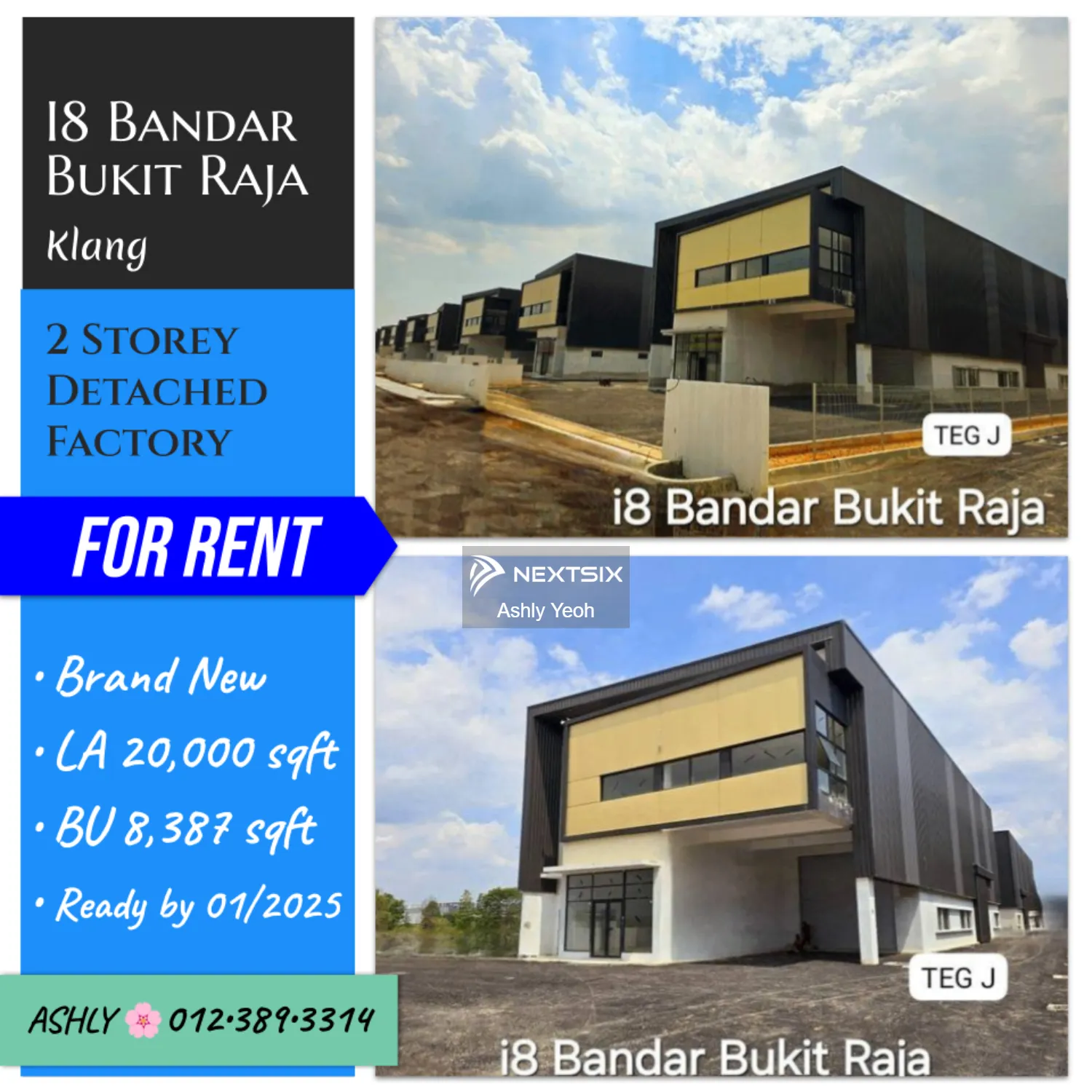 Brand New Semi D Factory for Rent - Ready by Jan 2025 Bukit Raja Industrial Park , Bandar Bukit Raja , 41050 Klang , Selangor