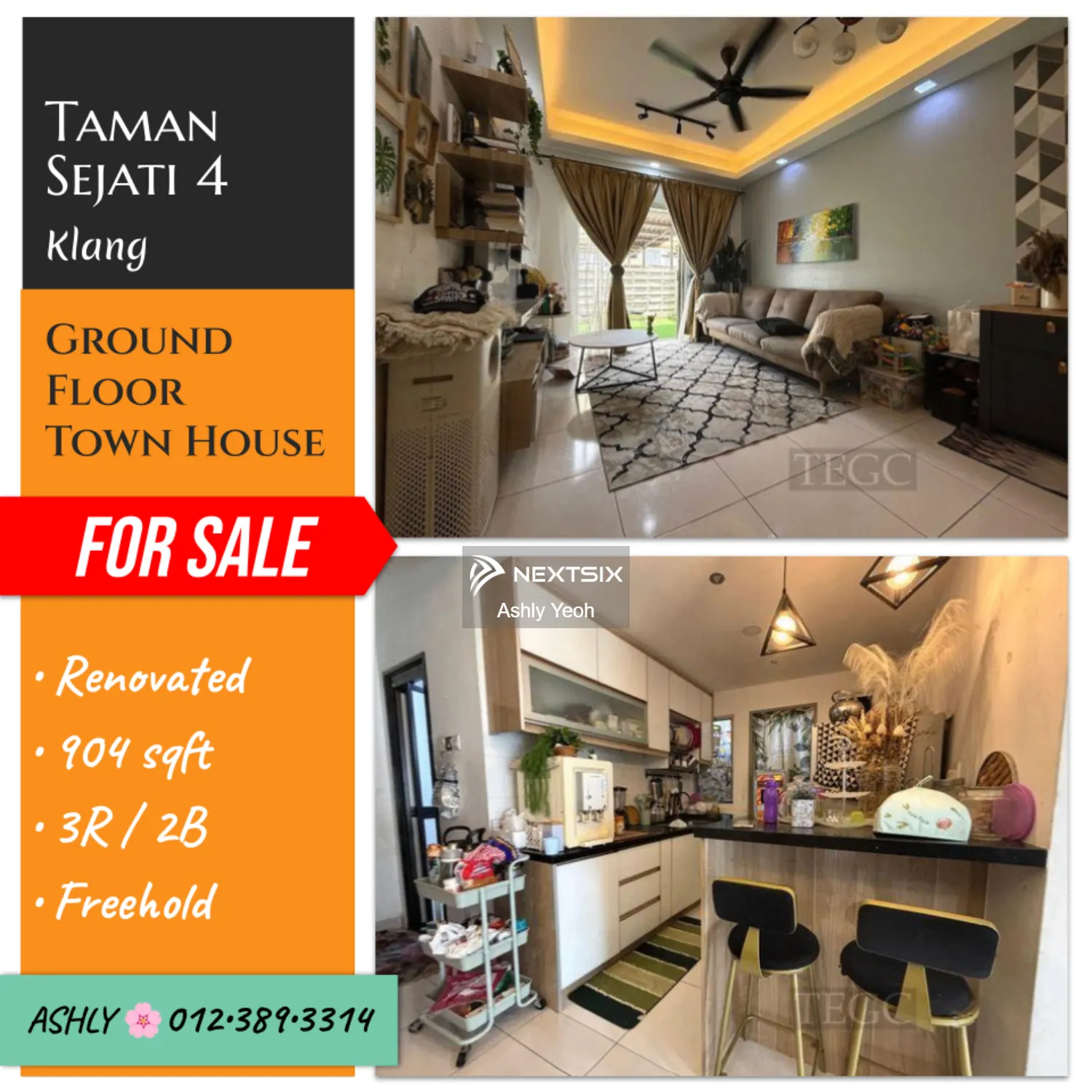 NICE RENO Townhouse for Sale Rumah untuk jual Laman Impian, Bandar Botanic, Klang, Selangor