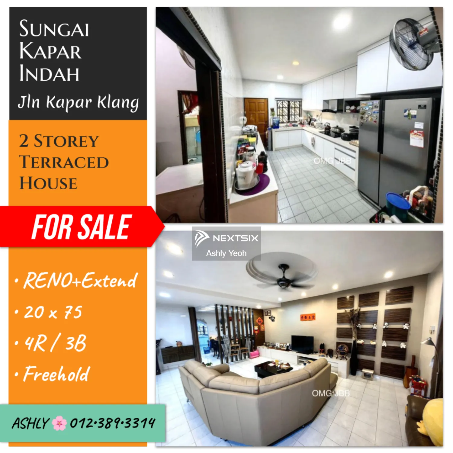RENO+Extend Double Storey Terrace House for Sale Rumah untuk jual Bayu Perdana, 41200 Klang, Selangor