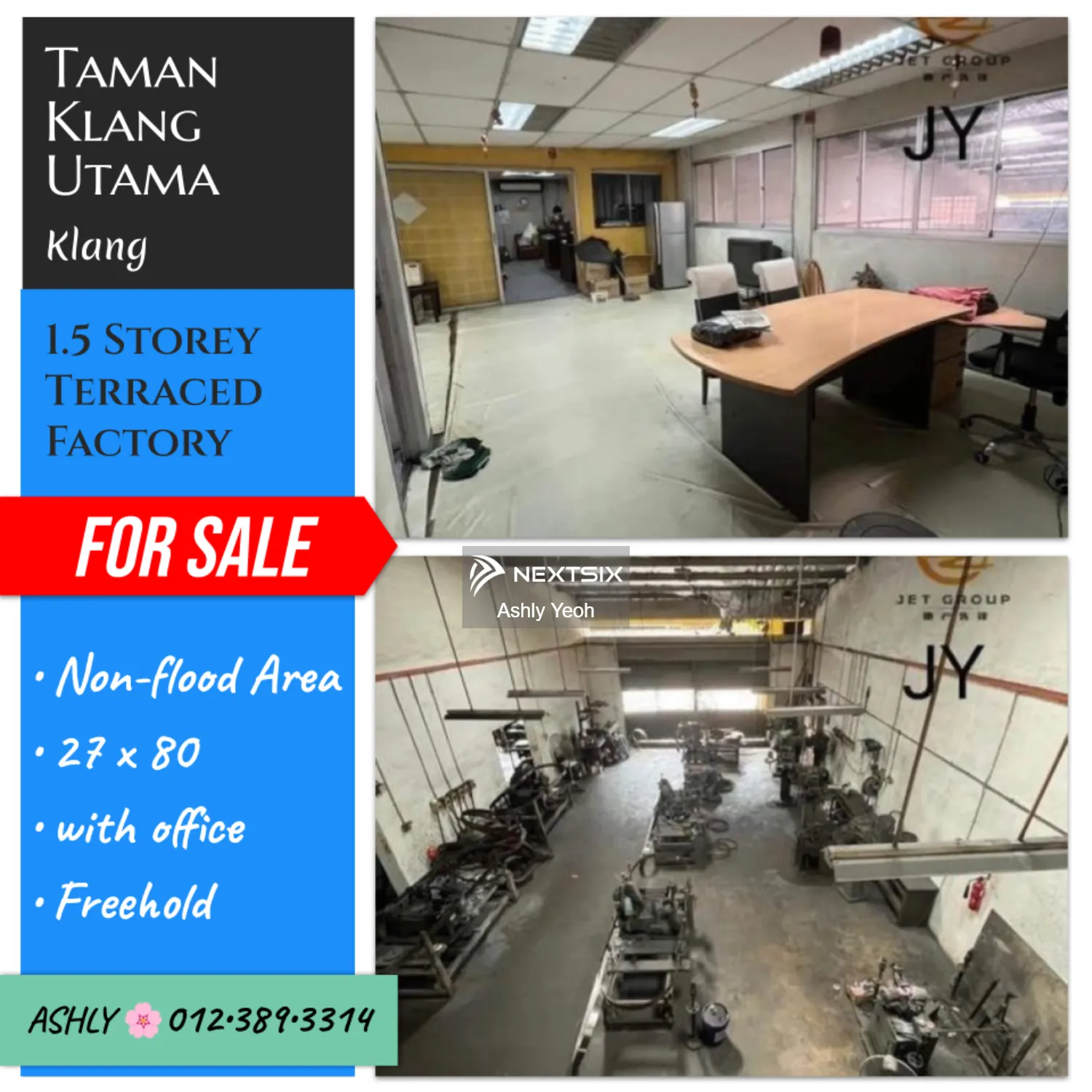 RENO+NO_FLOOD 1.5 Storey Link Factory for Sale Kilang untuk jual Klang Utama, 42100 Klang, Selangor
