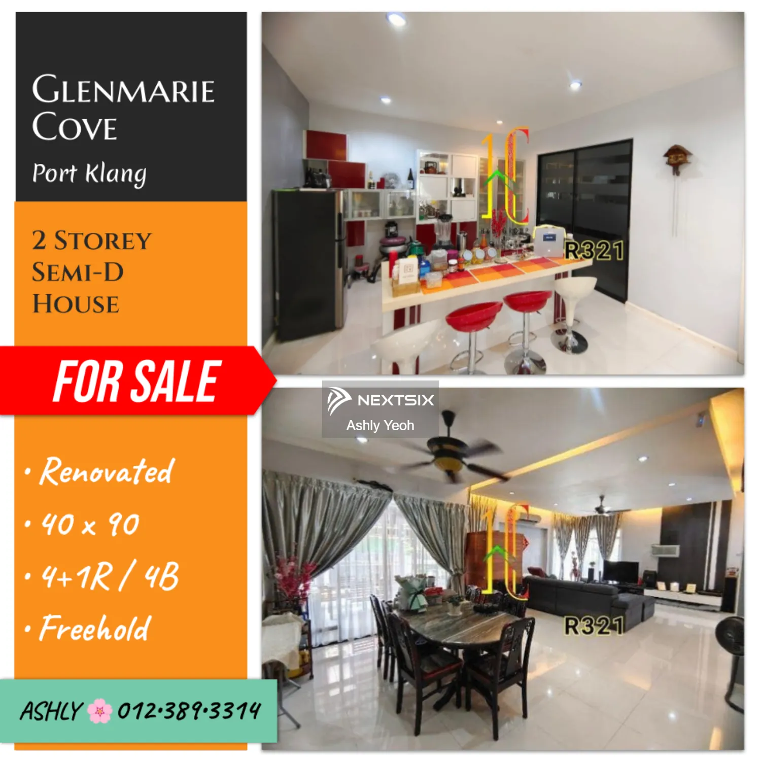 RENOVATED Semi D House for Sale Rumah untuk jual Glenmarie Cove 42000 Port Klang Selangor