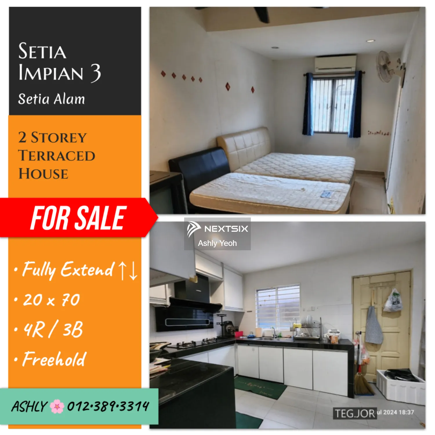RENO+EXTEND↑↓ Fully Renovated Double Storey Terrace for Sale Rumah untuk jual Setia Impian 3 40170 Setia Alam Selangor