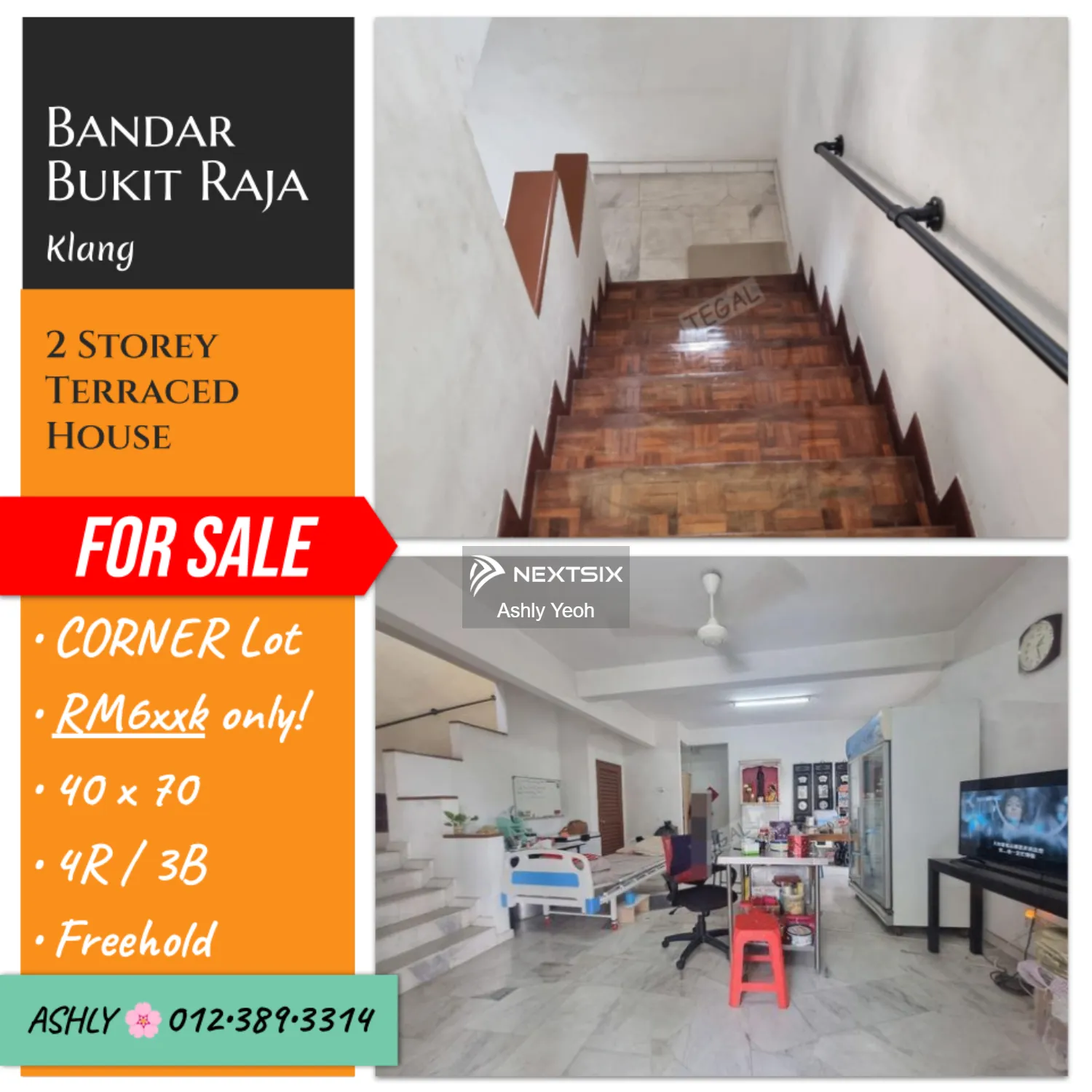 BEST Deal CORNER ↰ 2 Storey Terrace House for Sale Rumah untuk jual Bandar Bukit Raja 41050 Klang Selangor