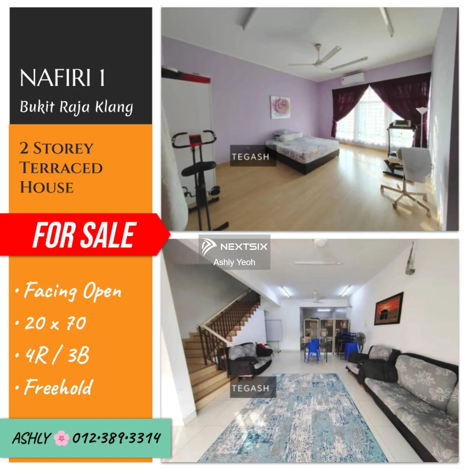 EXTENDED 2 Storey Terrace House for Sale Rumah untuk jual Nafiri 1, Bandar Bukit Raja, 41050 Klang, Selangor