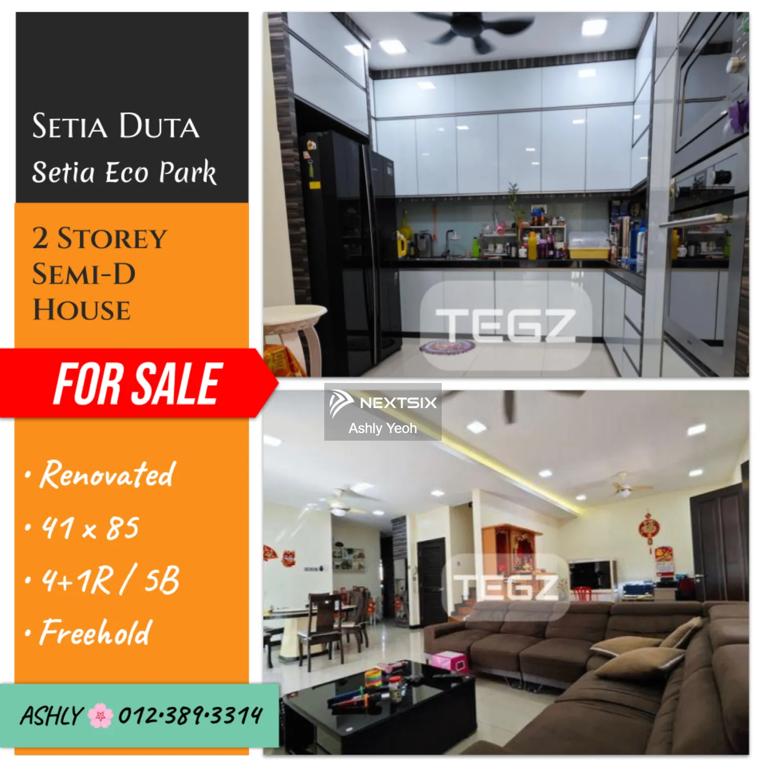 RENOVATED 2 Storey Semi D House for Sale Rumah untuk jual Setia Duta, Setia Eco Park 40170 Setia Alam, Selangor
