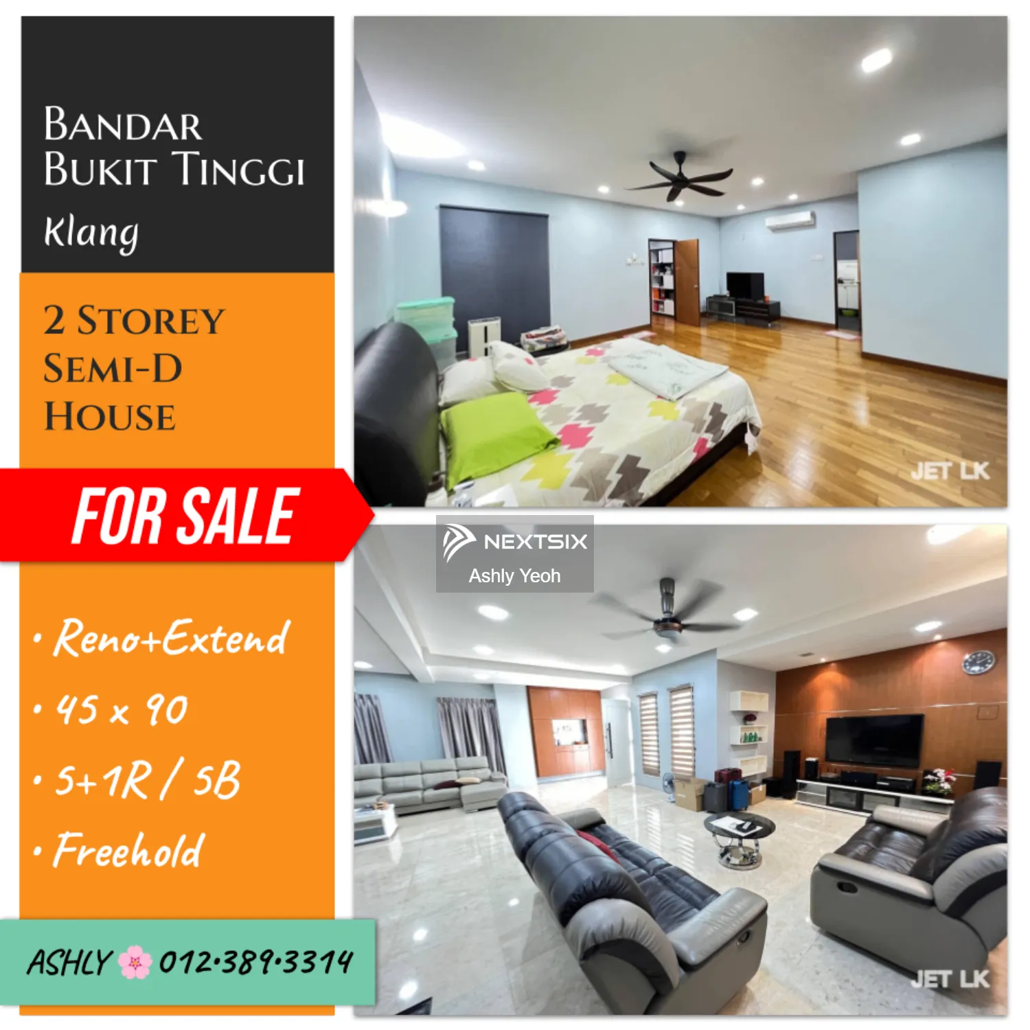 ENDLOT Double Storey Semi D House for Sale Rumah untuk jual Bandar Bukit Tinggi 41200 Klang Selangor