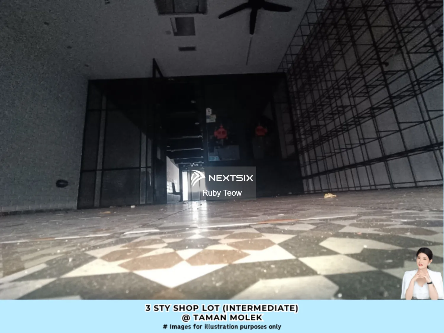 Taman Molek - 3 Sty Shop Lot (Intermediate) For Rent