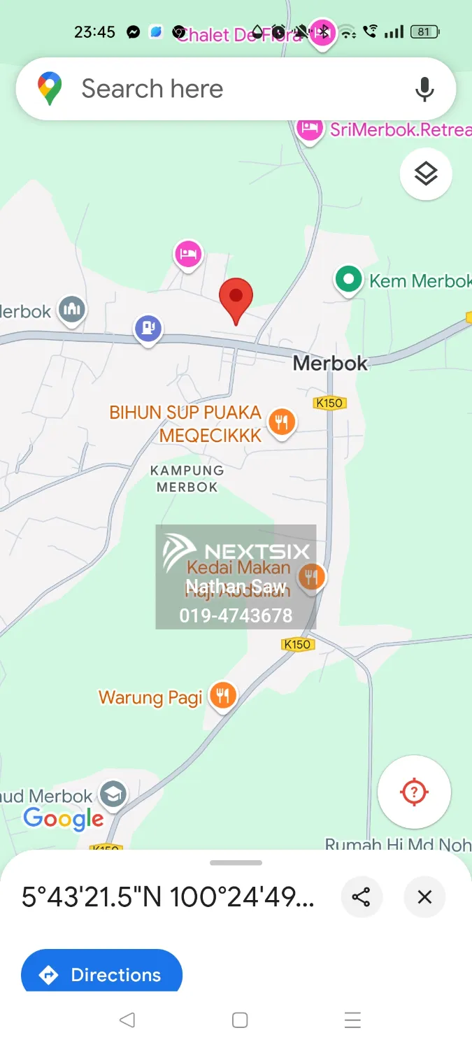 First Grade land along Pekan Merbok 08400 Kedah