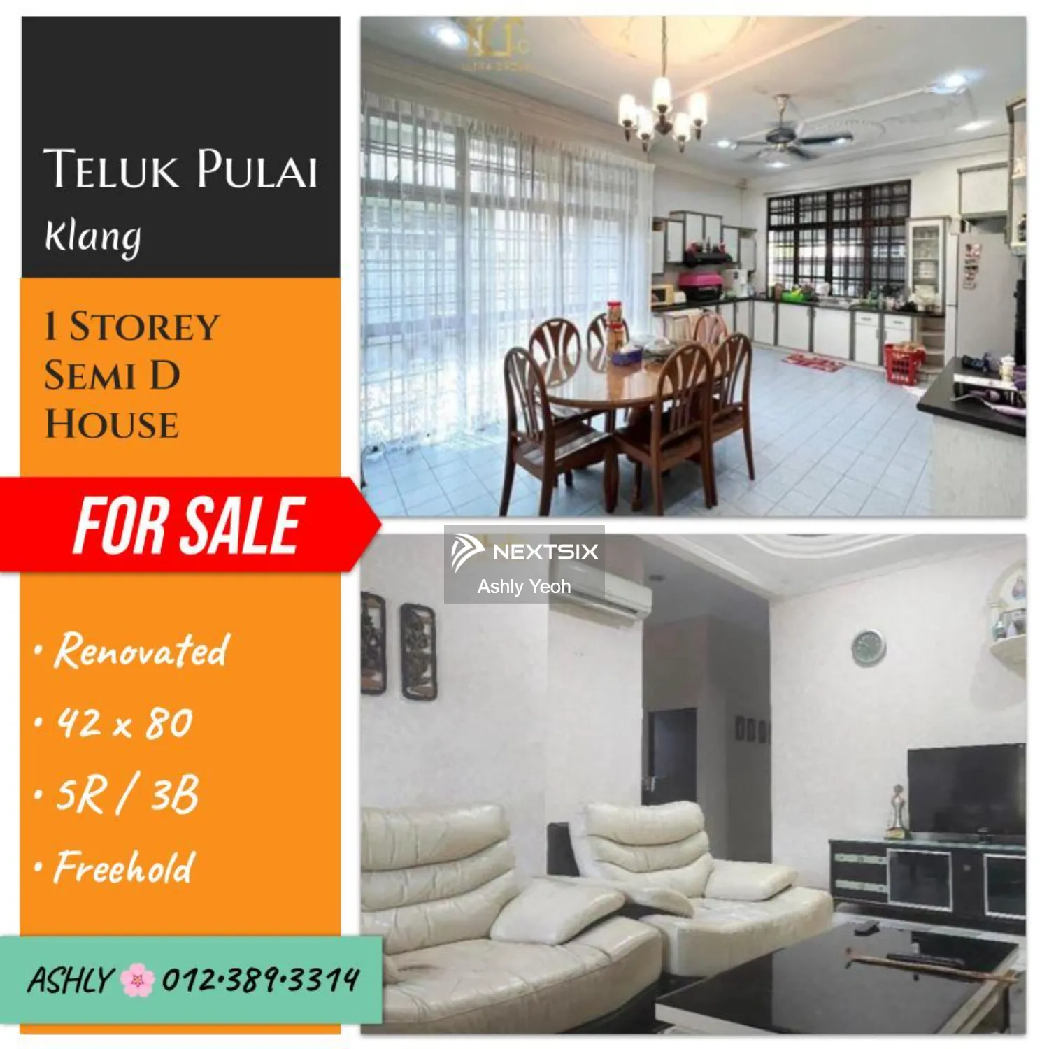 Best BUY Single Storey Semi D House for Sale Rumah untuk jual Teluk Pulai 41100 Klang Selangor