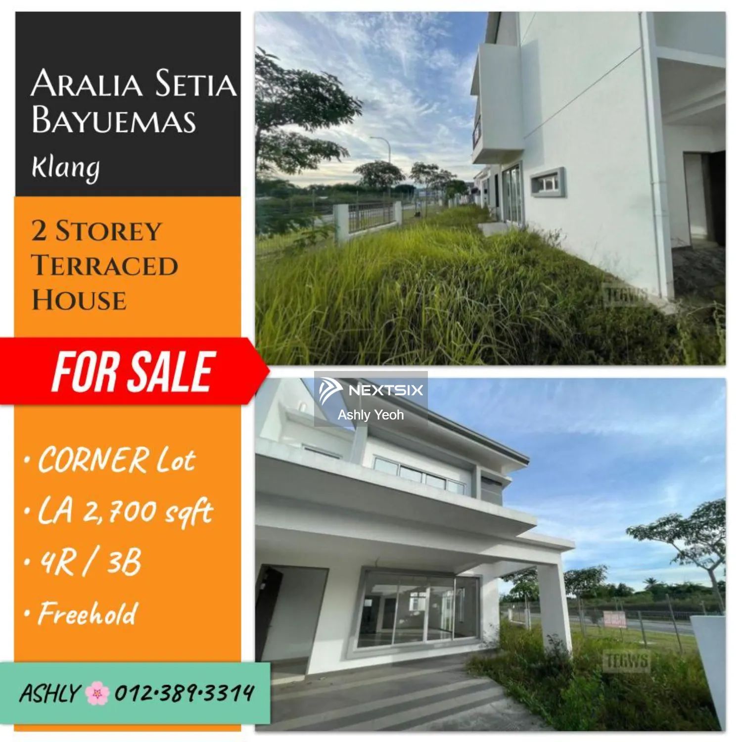 BRAND NEW 2 Storey Corner House for Sale Rumah untuk jual ARALIA Setia Bayuemas, Kota Bayu Emas 41200 Klang Selangor