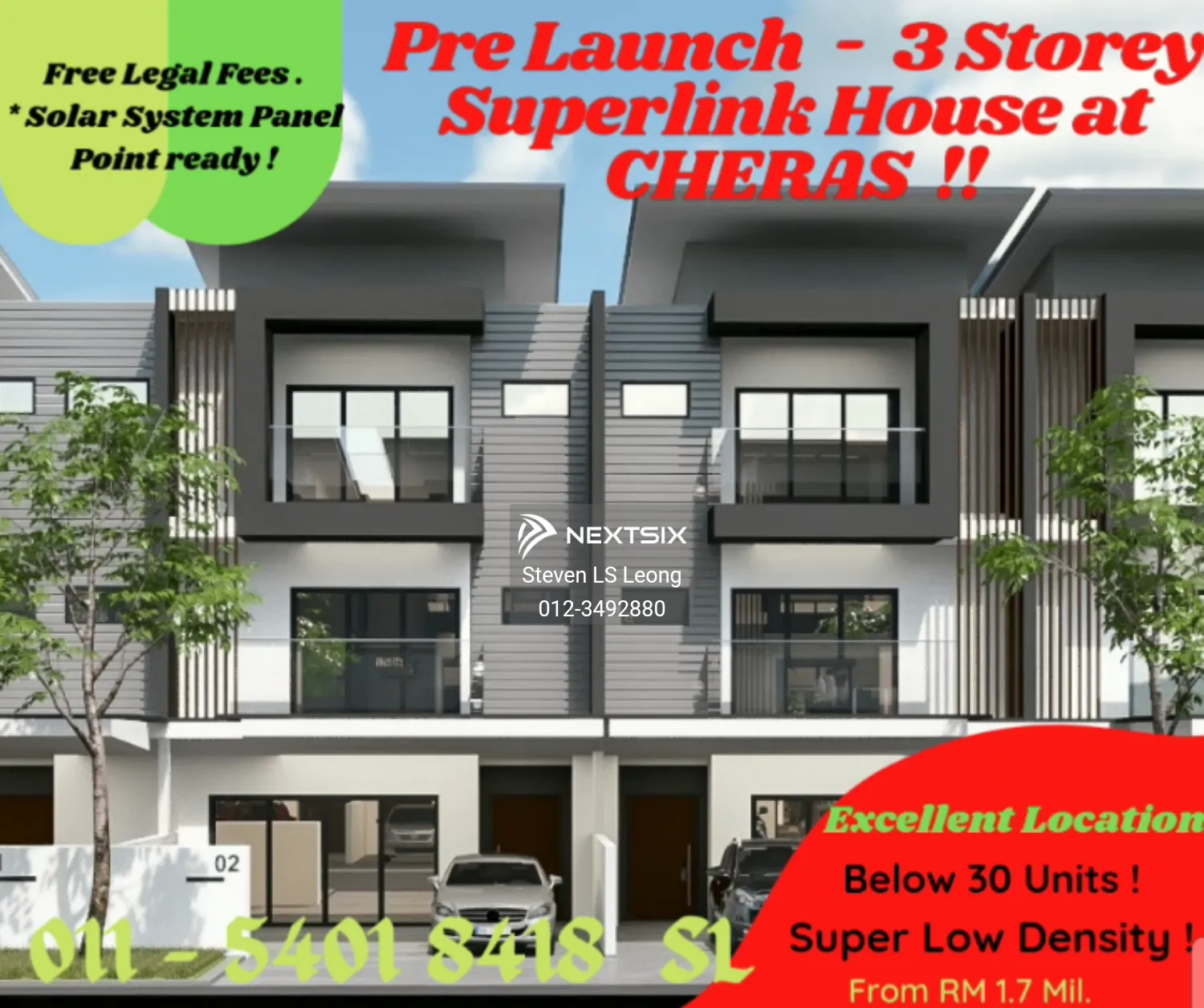 3-sty Terrace/Link House For Sale in Cheras Kuala Lumpur