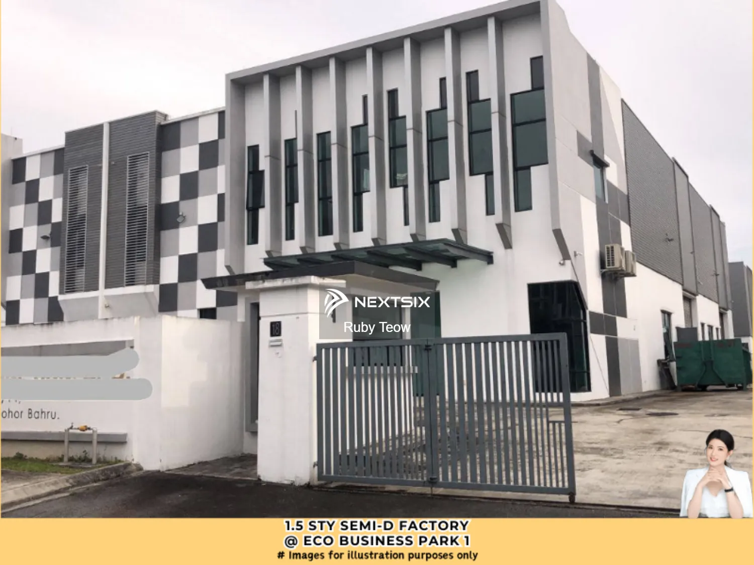 Eco Business Park 1 - 1.5 Sty Semi-D Factory For Rent