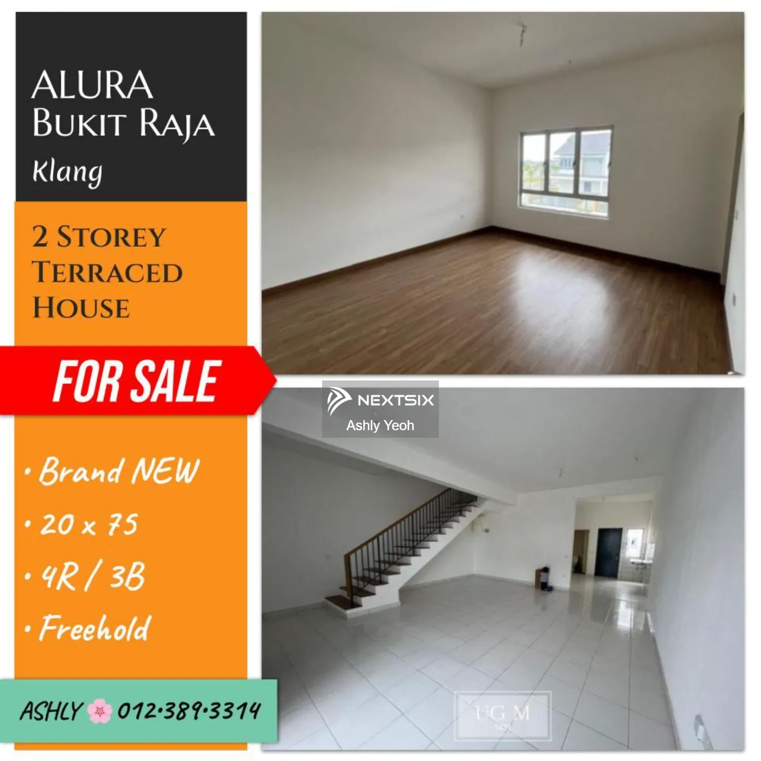 Brand NEW 2 Storey Terrace for SALE Rumah Untuk Jual @ Alura, Bandar Bukit Raja 41050 Klang