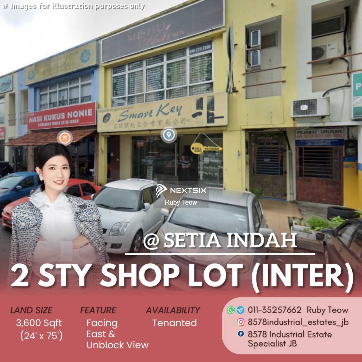 Taman Setia Indah - 2 Sty Shop Lot (Intermediate) For Sale