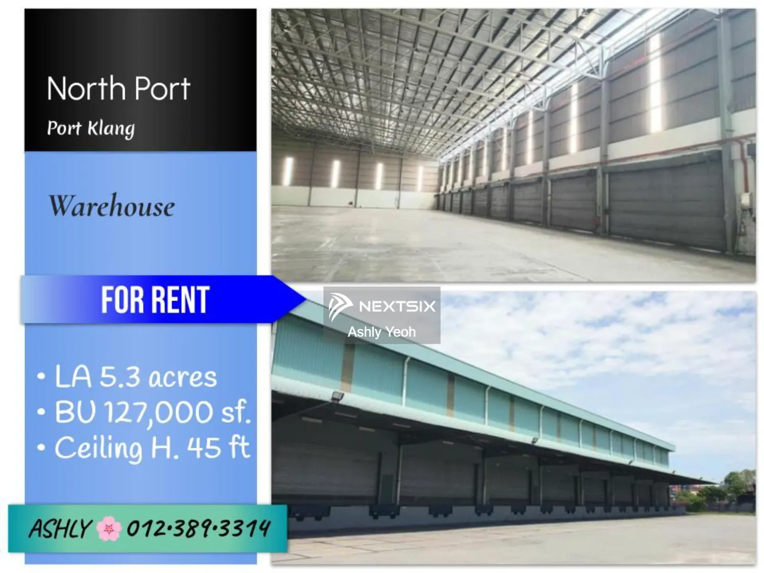 Northport Warehouse for RENT 仓库出租