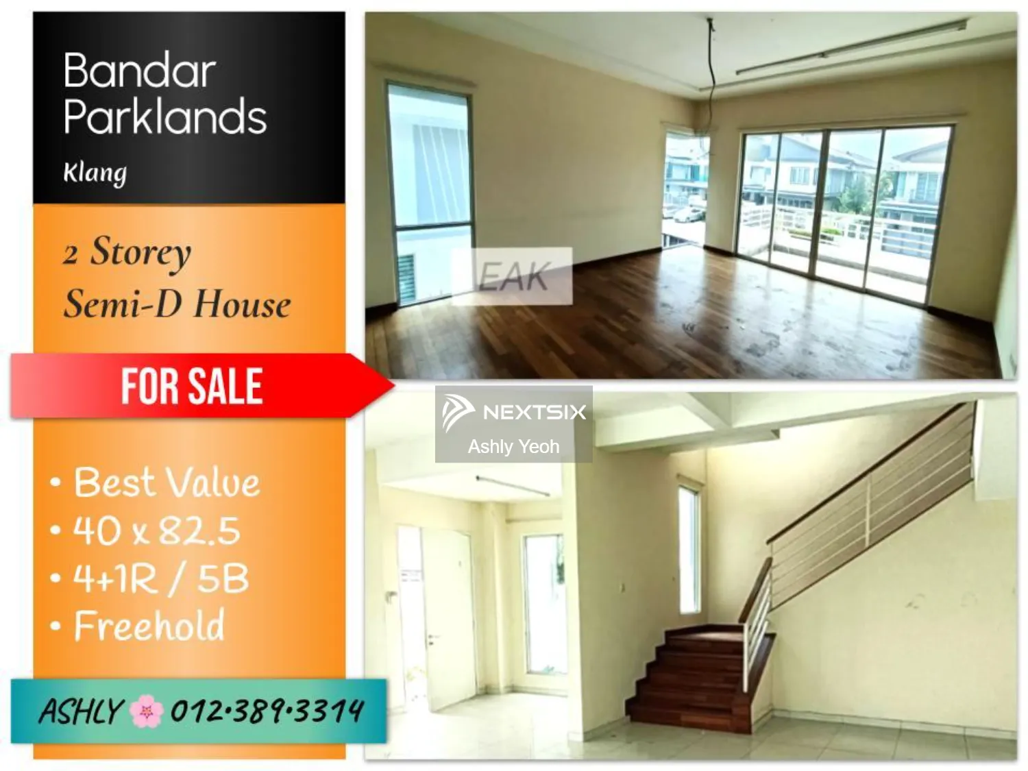 BEST Value Double Storey Semi-D for SALE Rumah untuk Jual @ Bandar Parklands, 41200 Klang, Selangor
