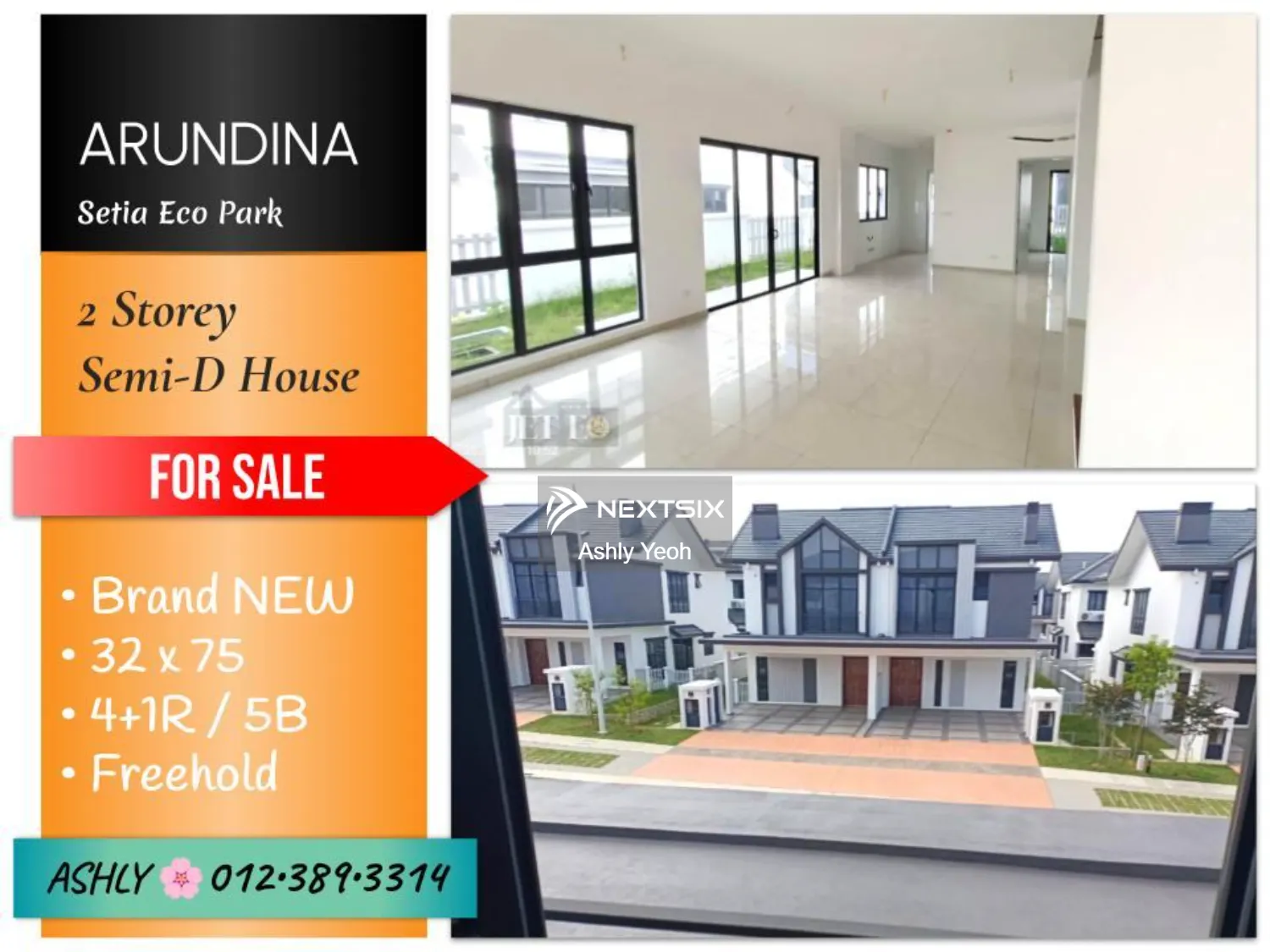 EST Value Double Storey Semi-D for SALE Rumah untuk Jual @ Setia Eco Park, Precinct Arundina, 40170 Shah Alam, Selangor