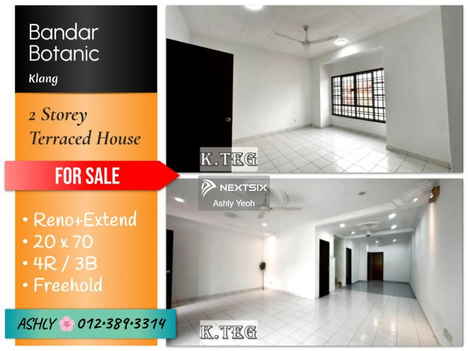 RENO+EXTEND Double Storey House for SALE Rumah untuk Jual @ Bandar Botanic, Klang