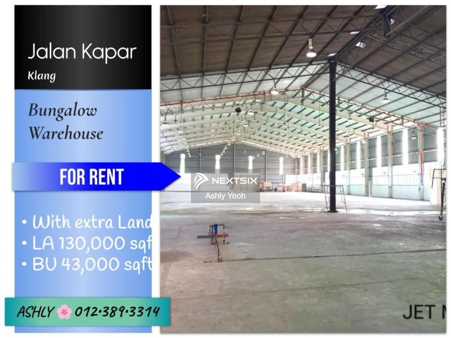 BEST Value Industrial Land with Warehouse for RENT 工业用地与仓库出租 @ Jalan Kapar, 42200 Klang, Selangor