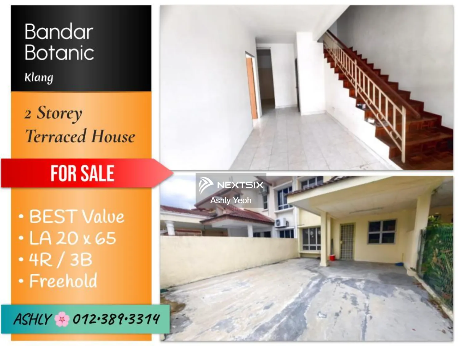 BEST Value Double Storey Terrace House for SALE Rumah untuk Jual @ Cassia Bandar Botanic, 41200 Klang, Selangor