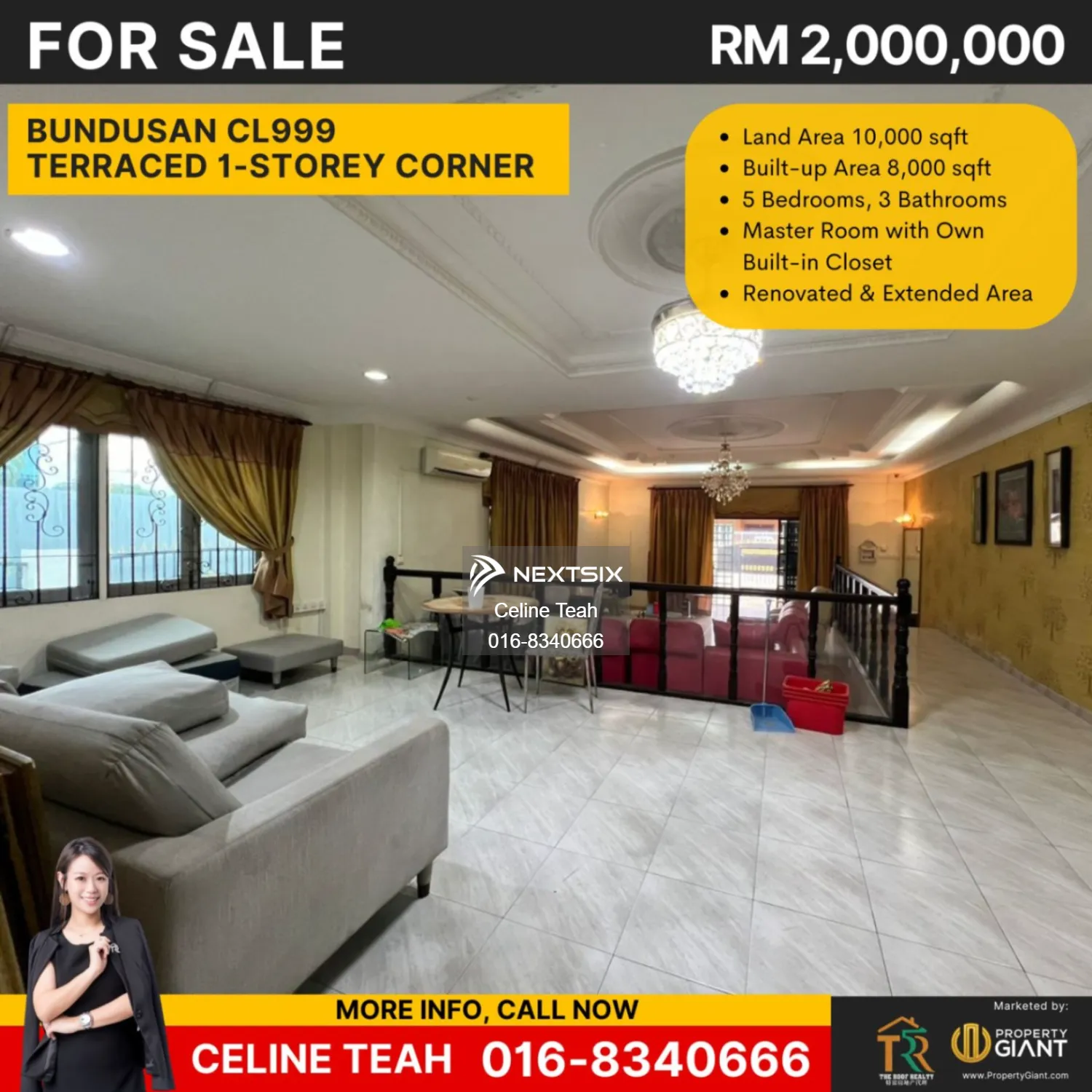 Bundusan 1-storey Terrace House