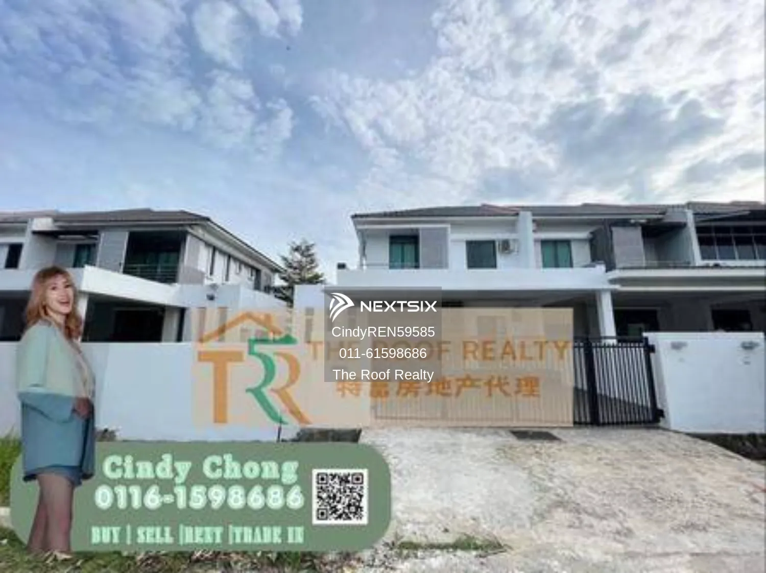 Double Terrace Corner House - Curtin Water Senadin Miri