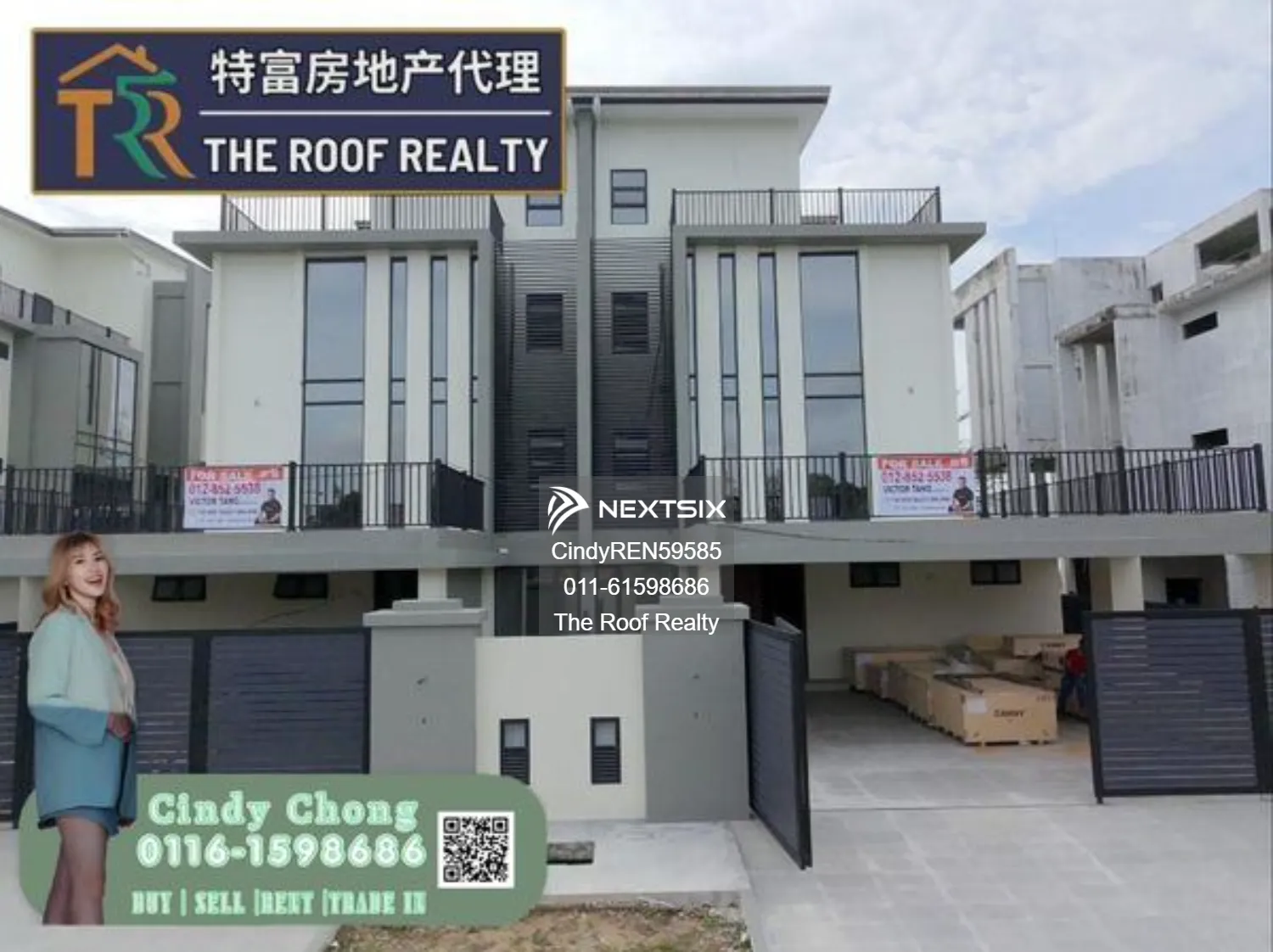4 storey semi detached house - Luak Bay