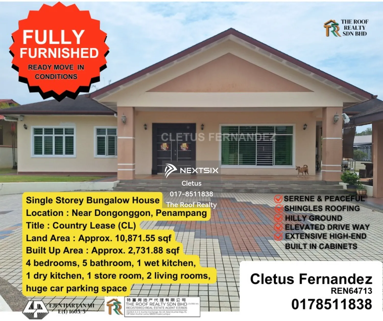 Dongonggon Single Storey Bungalow House CL land