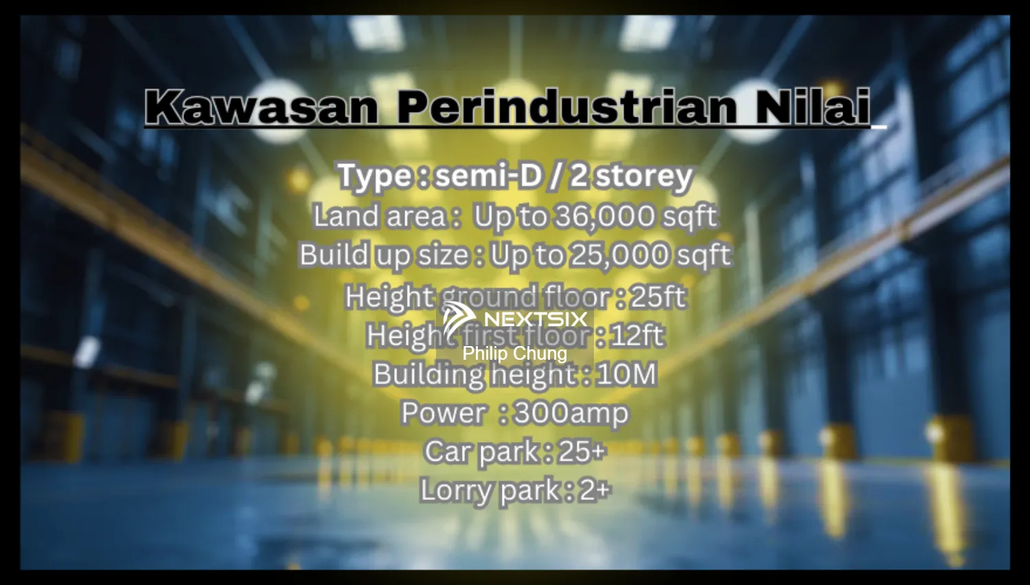 Limited Units Kawasan Perindustrian Nilai ~ Nilai Industrial Estate @ Factory semi-D