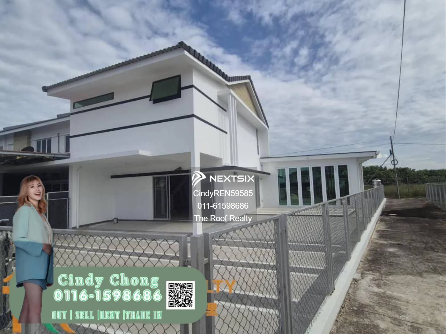 Double Storey Terrace Corner House - Milea Residence, Jalan Bypass Miri
