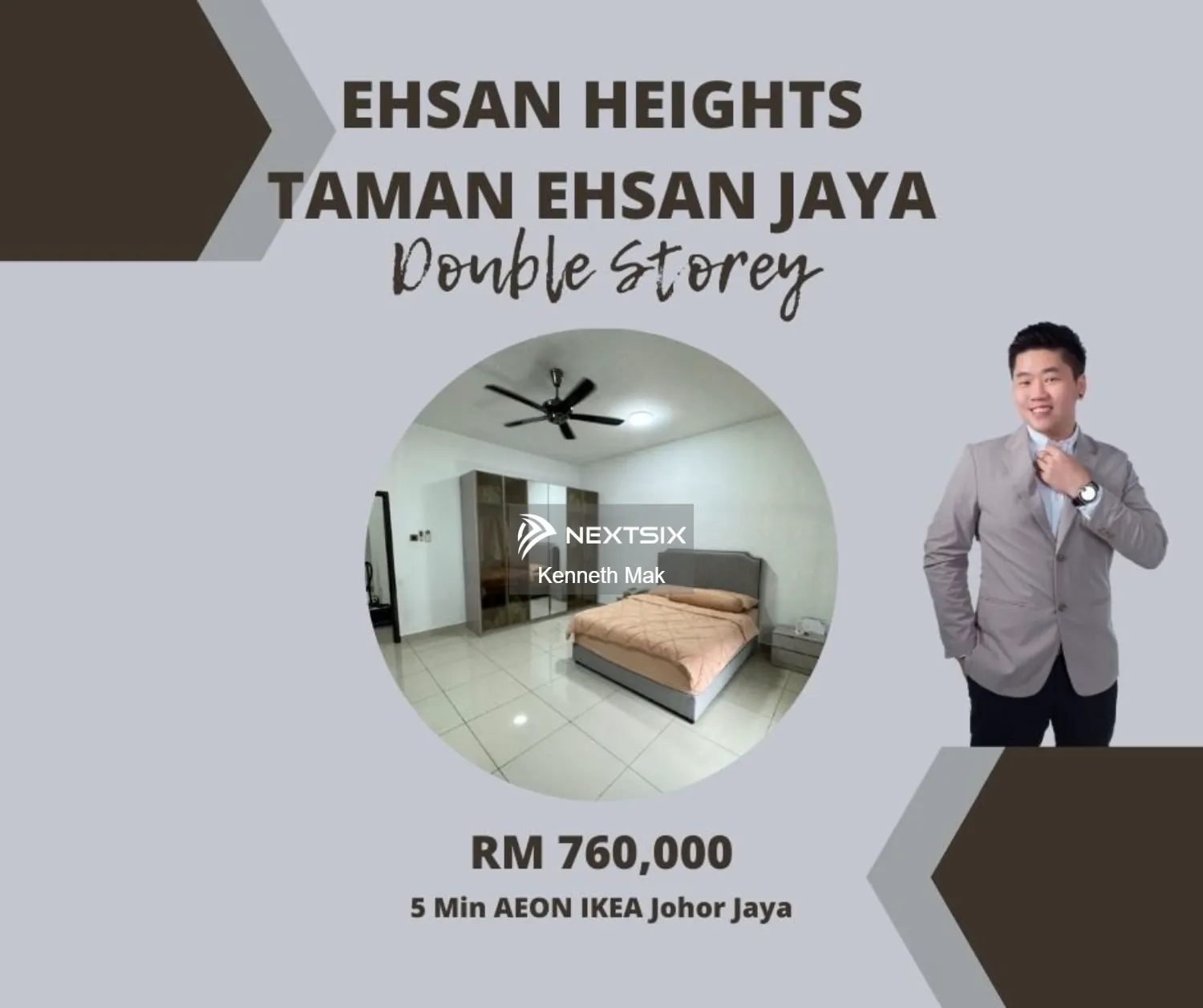 LAST CHEAPEST Double Storey @ Ehsan Heights Taman Ehsan Jaya - AEON