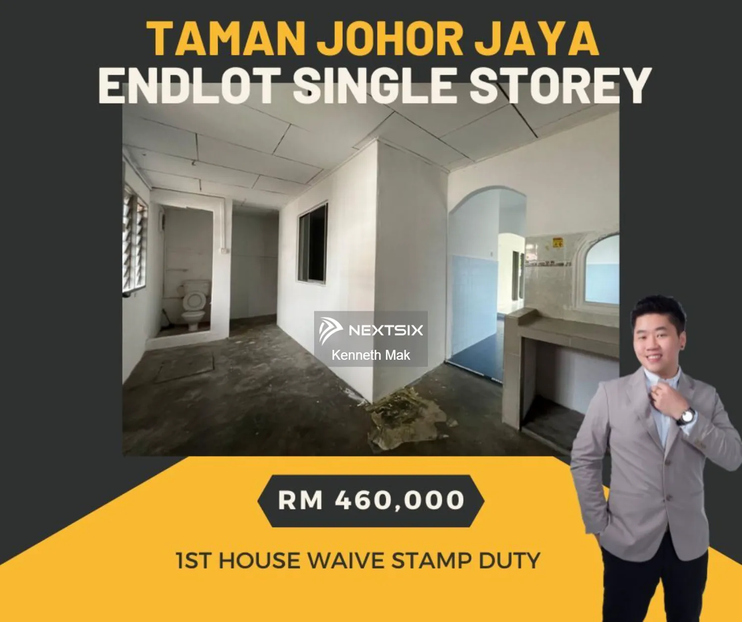 ENDLOT Single Storey @ Taman Johor Jaya - 1ST HOUSE WAIVE STAMP DUTY!