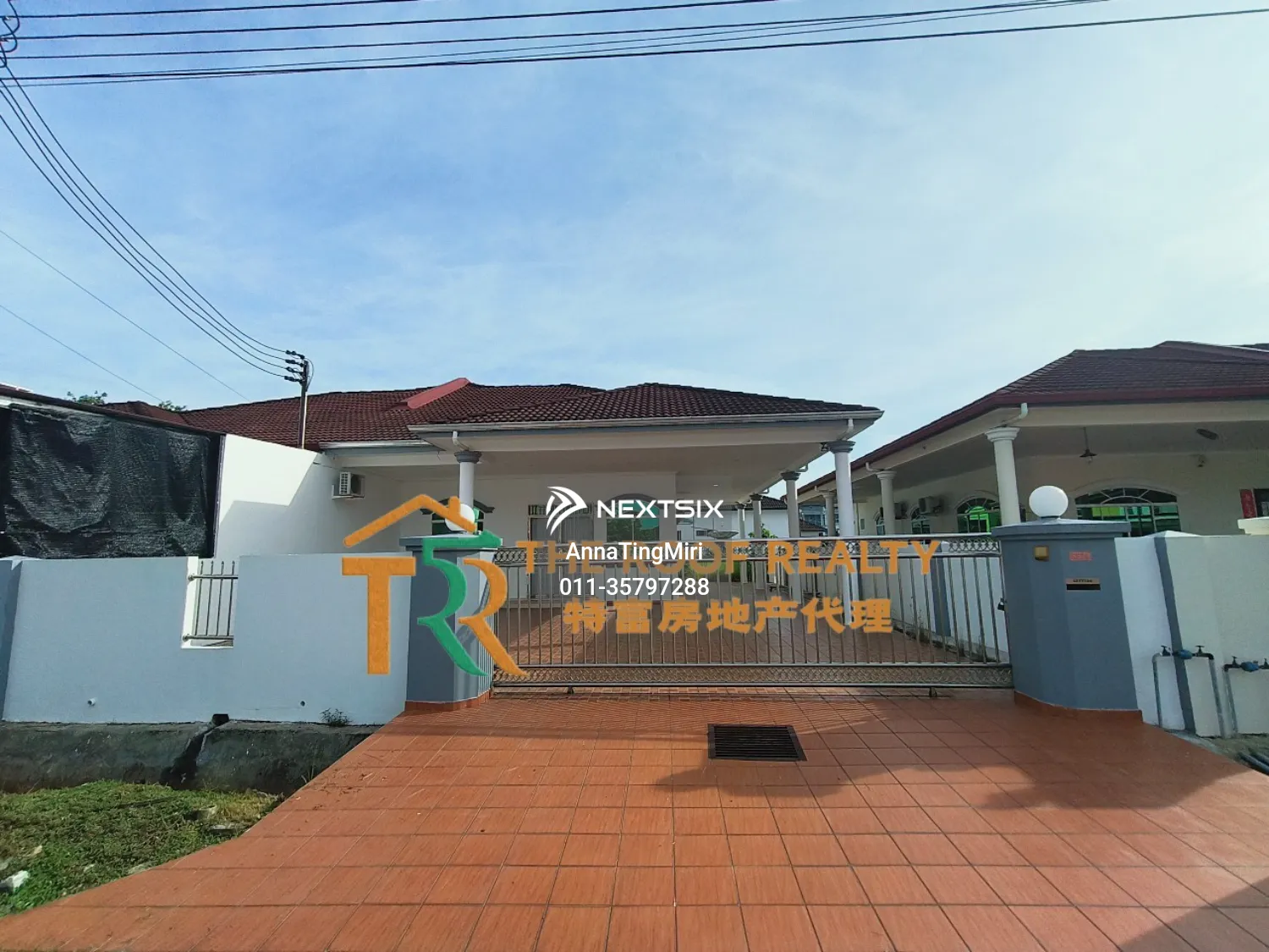 Near Miri Airport Single Storey Semi Detached House