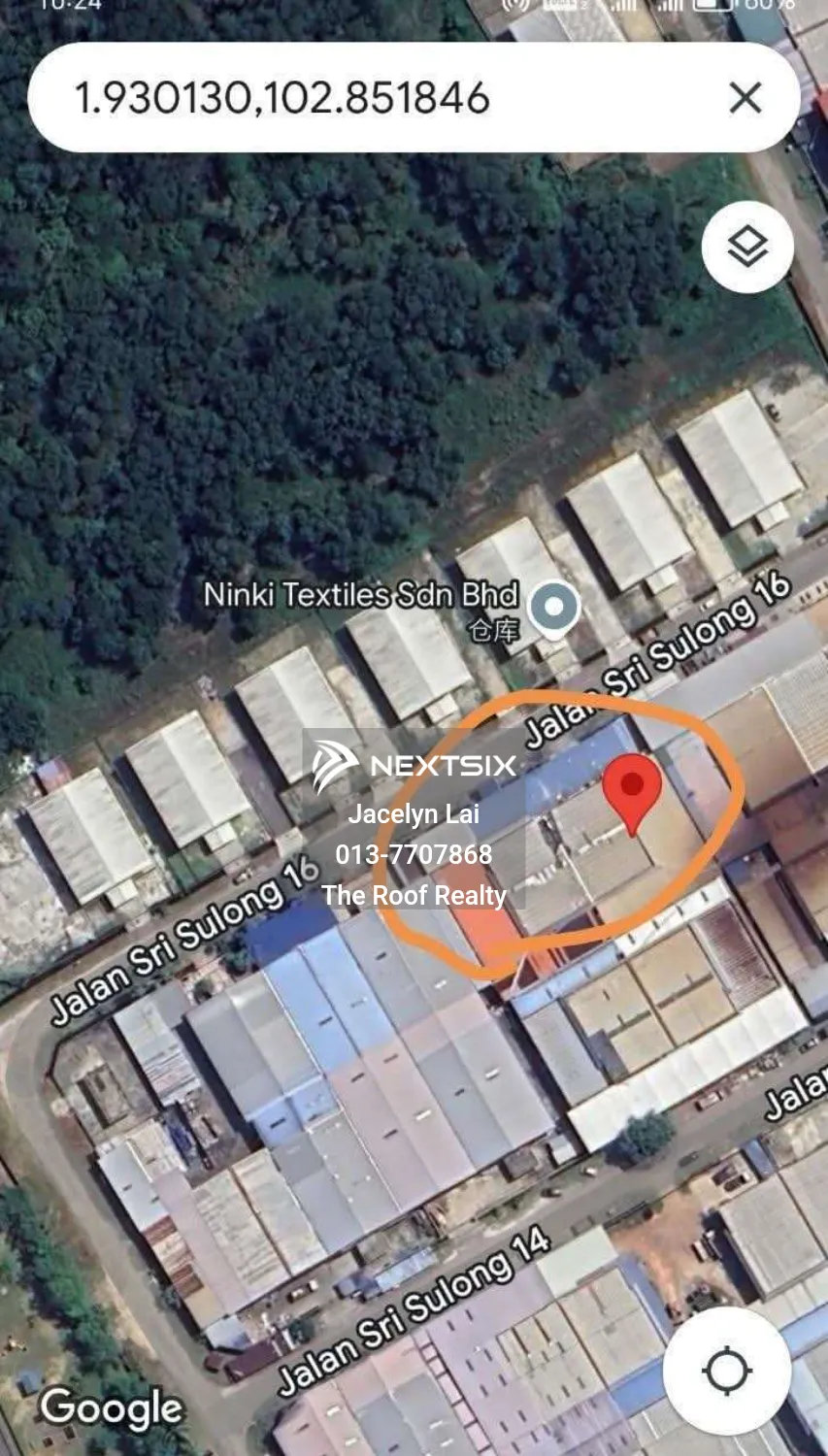 Taman Perindustrian Sri Sulong Single Storey Factory Semi D 2unit