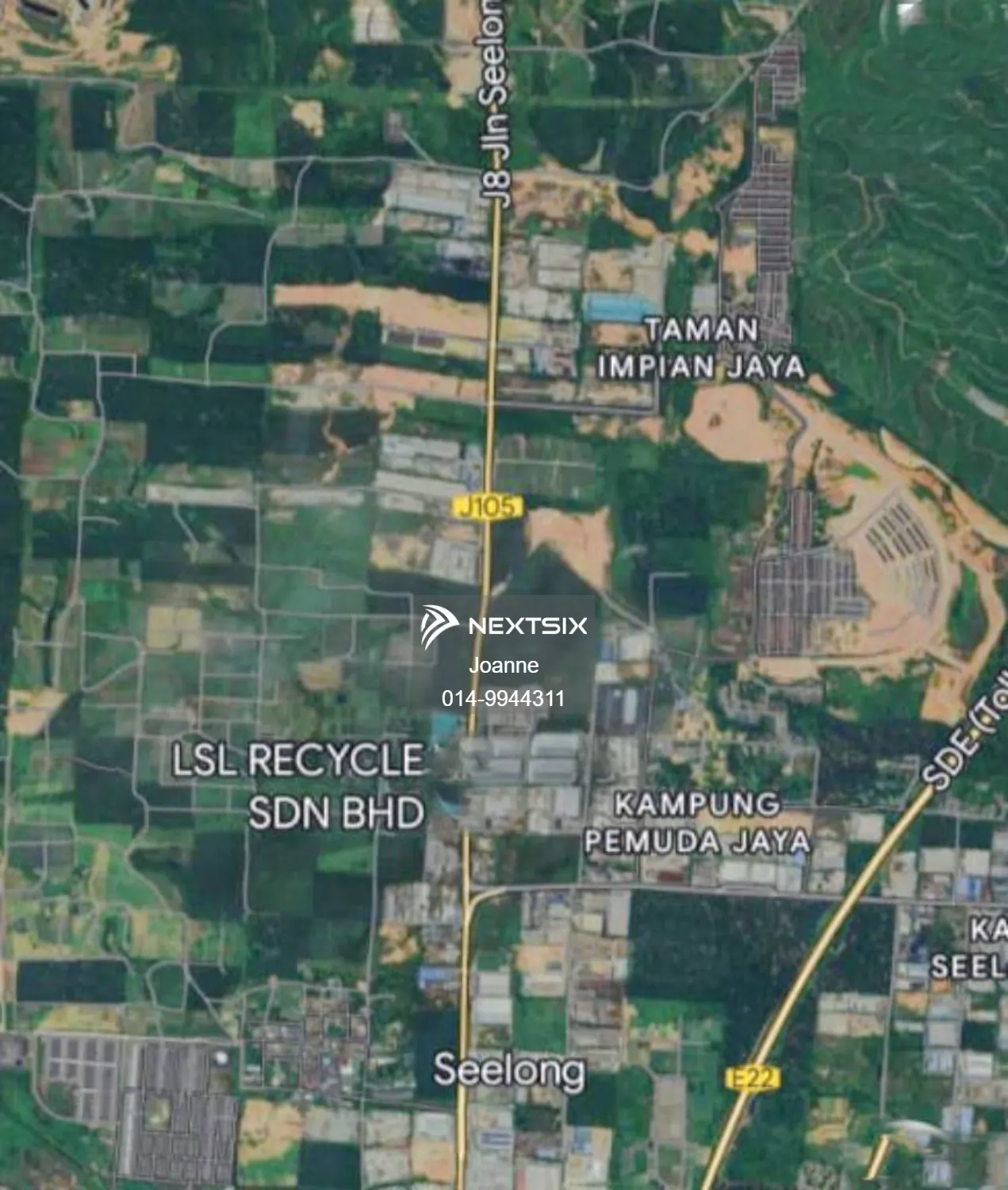 Jalan Seelong, Senai, Johor - 23 Acres or 16 Acres Industrial Land