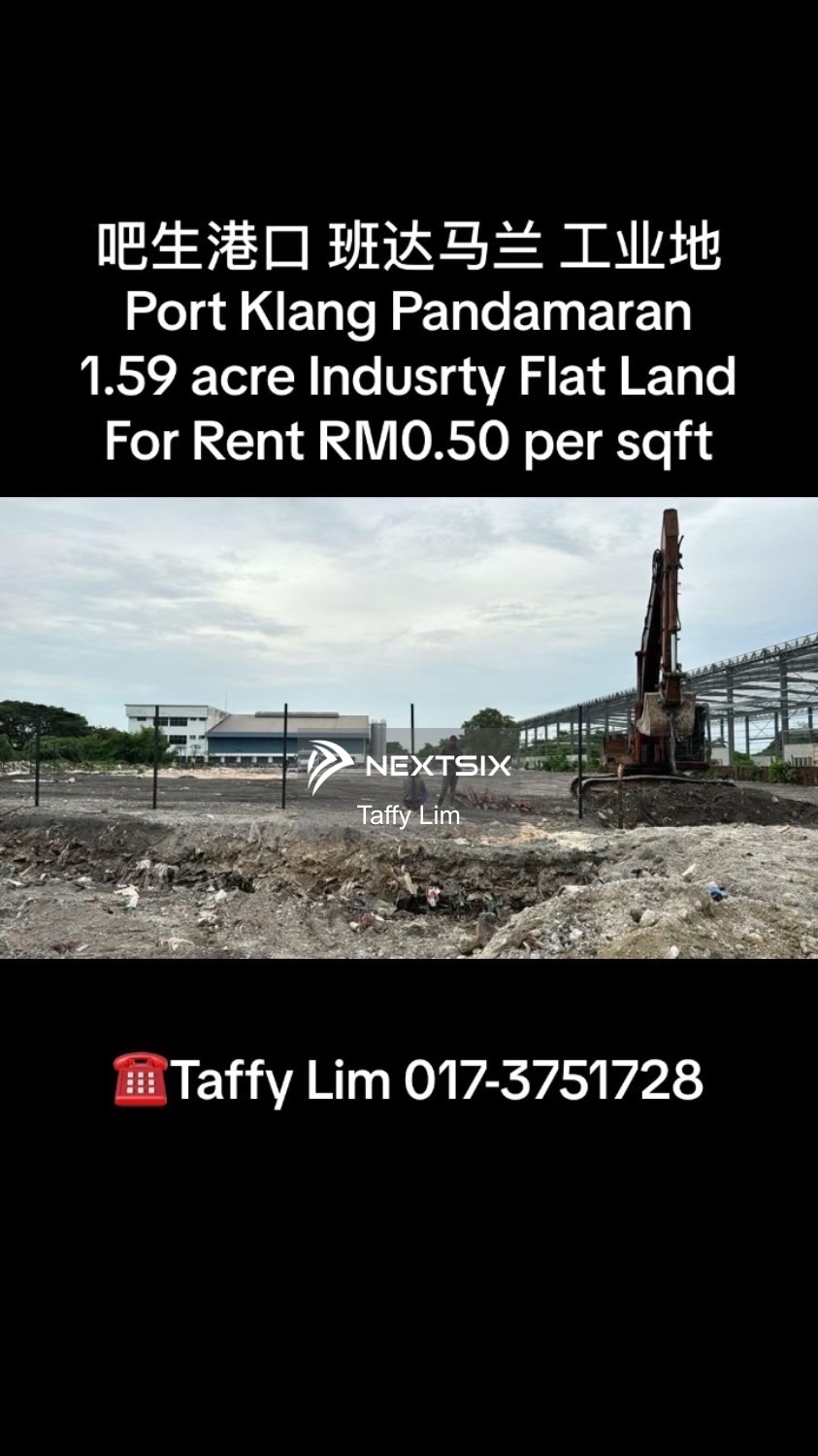 Industrial Land For Rent in Port Klang Selangor