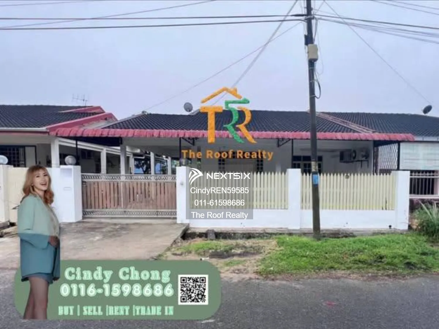 Single Storey Semi Detached House - near Airport Miri