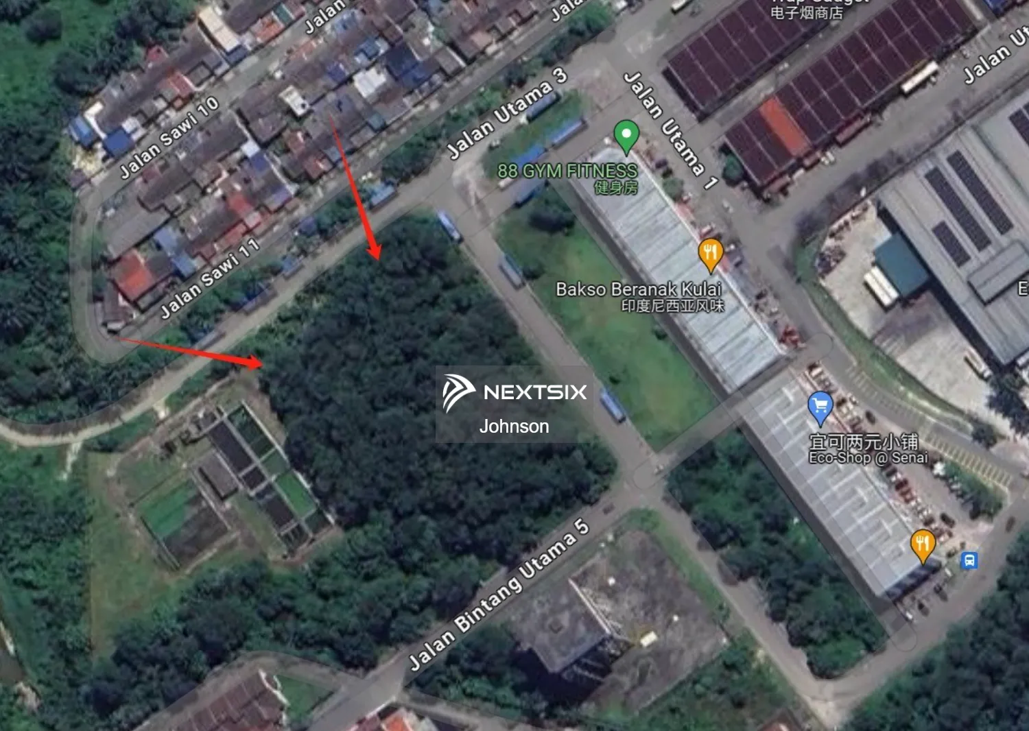 Commercial Land For Sale- Senai @ Jalan Bintang Utama 5