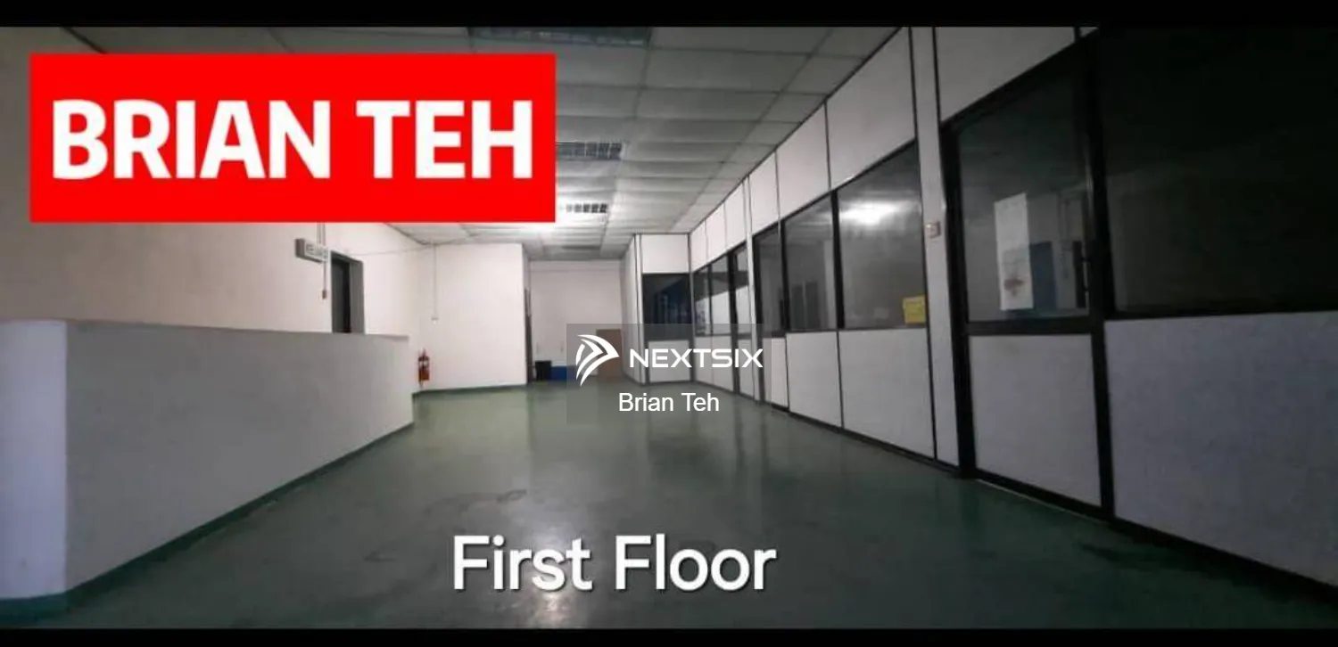 2 Unit Adjoining Terrace Light Industrial Factory Warehouse For Rent at Permatang Tinggi