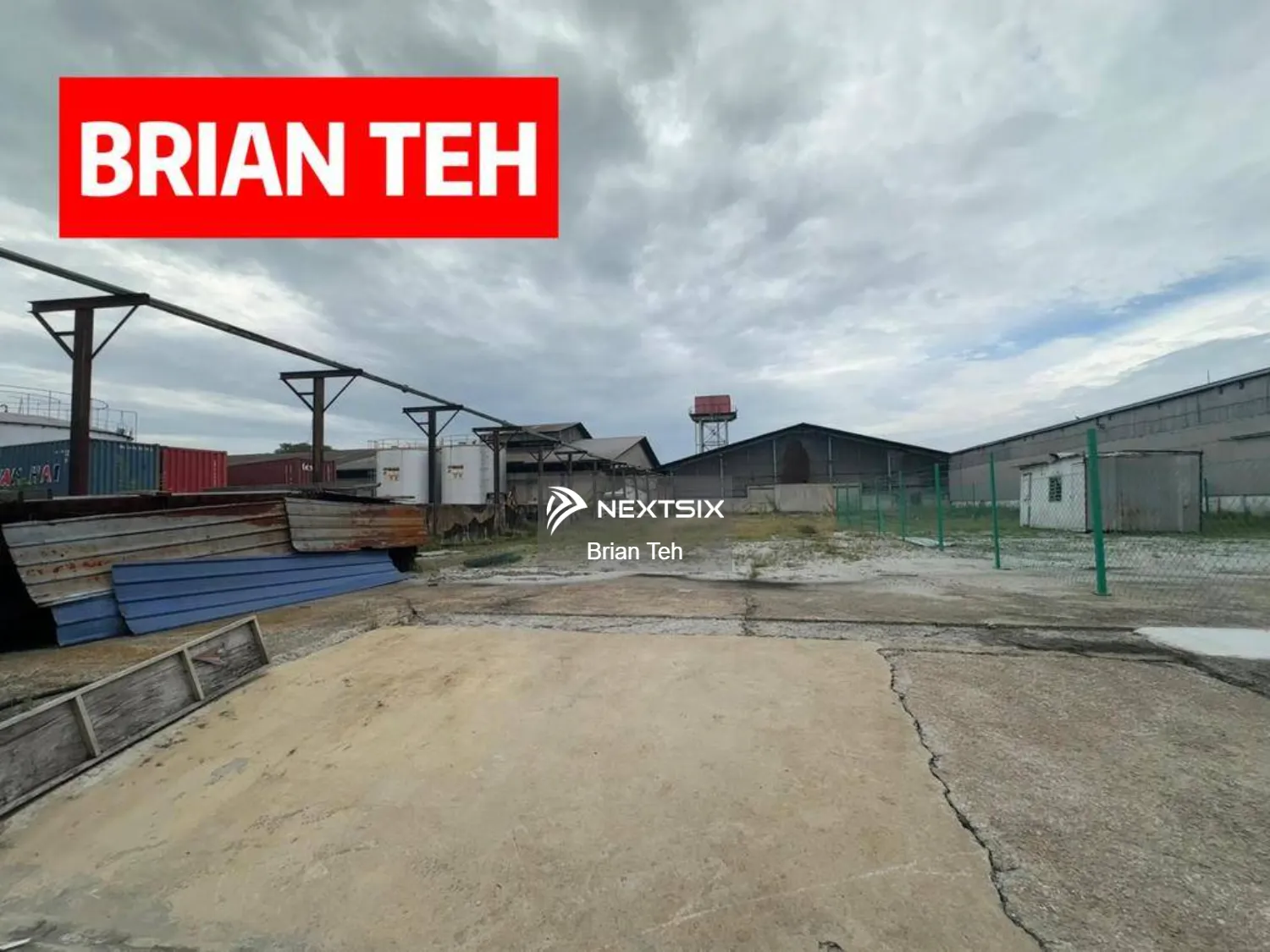 Industrial Land For Rent at Prai Perai Butterworth 20k sqft Rm 0.8/ SQFT with Concrete Floor