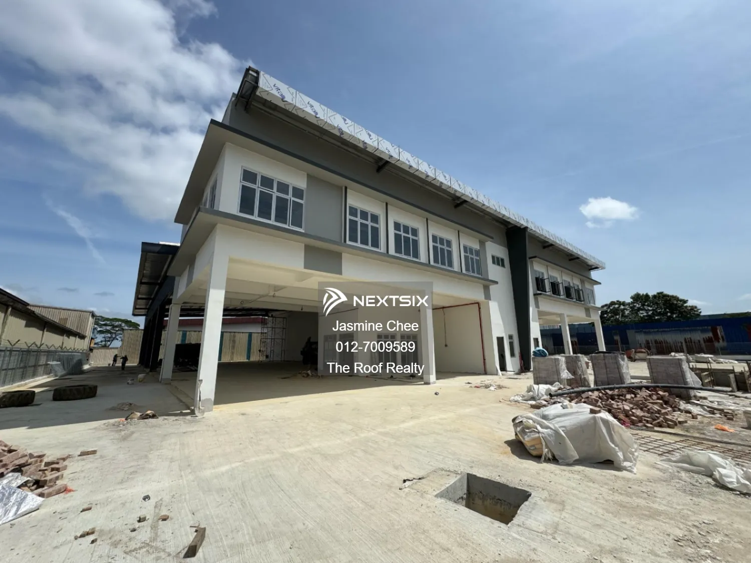 Semi Detached Single Storey Factory with Double Storey Office @ Kawasan Perindustrian Desa Plentong