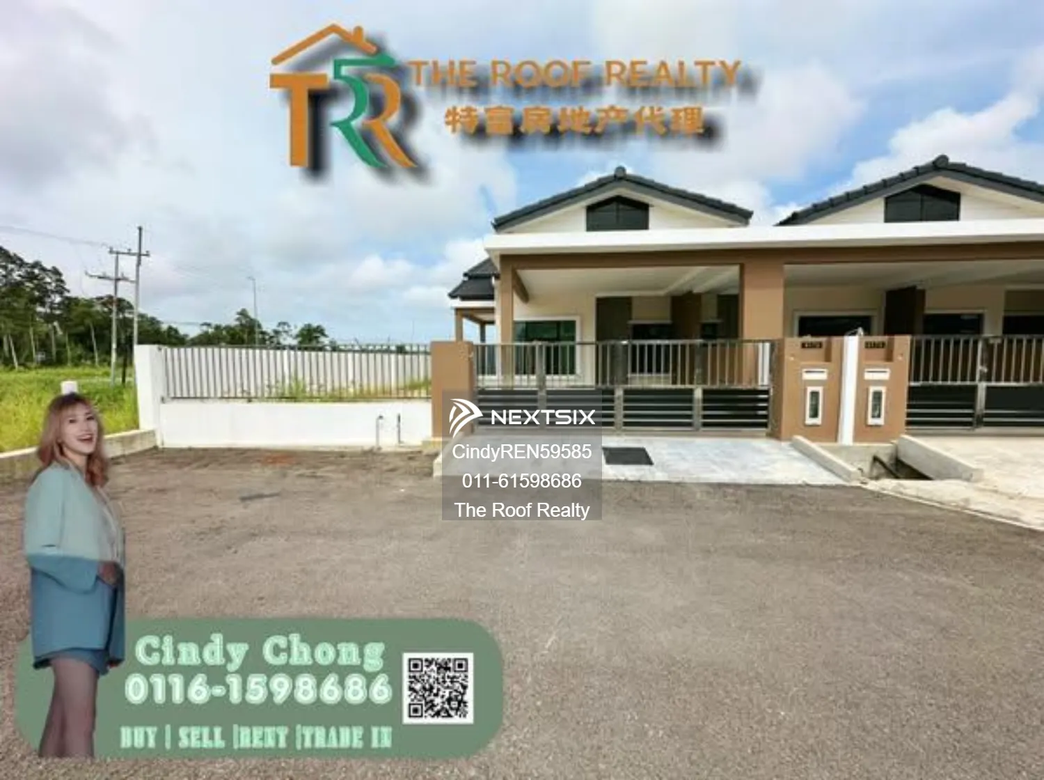 Single Storey Terrace Corner House - Dragon Cove, By Pass Miri